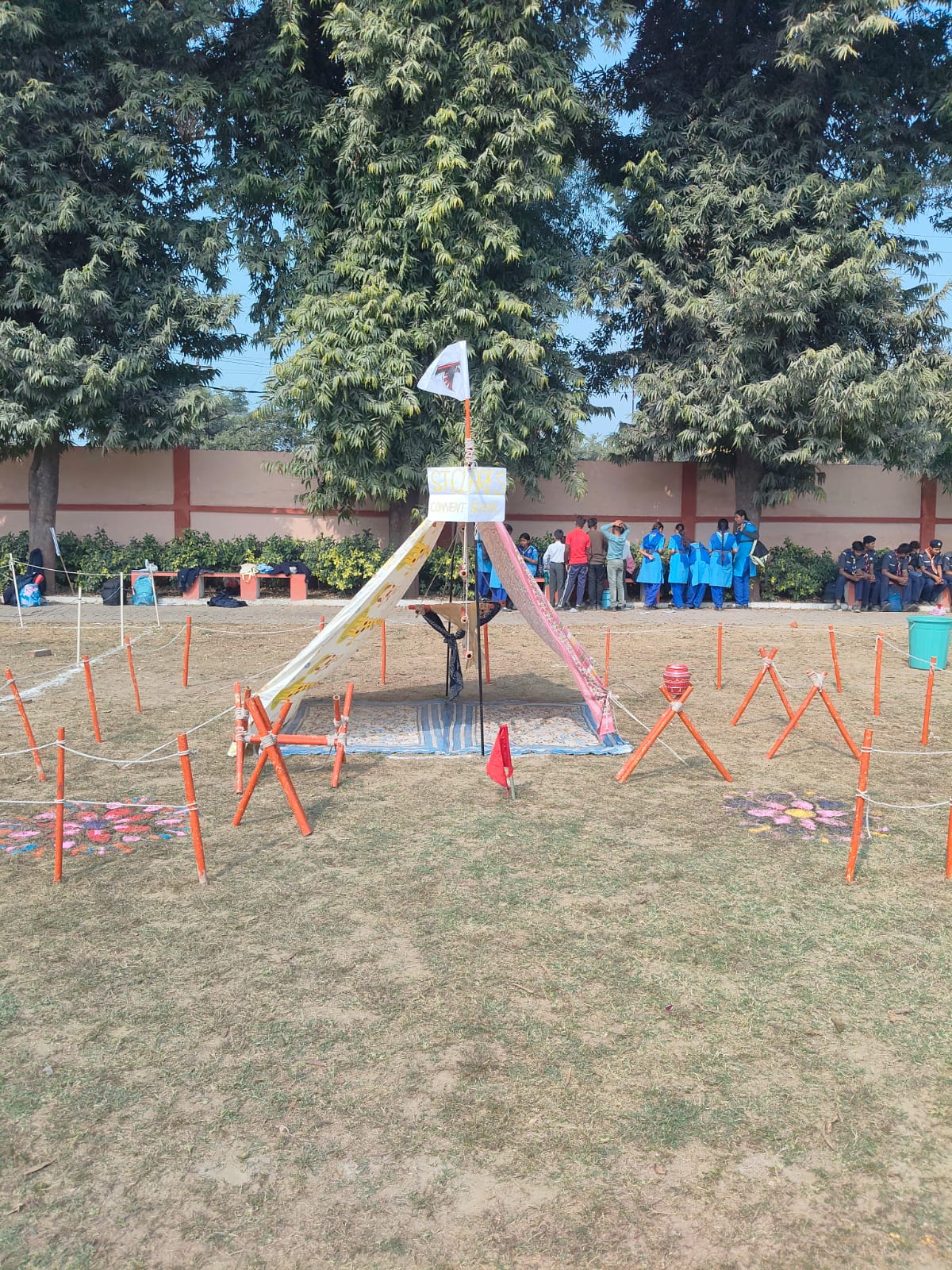 The Bharat Scouts and Guides camp 